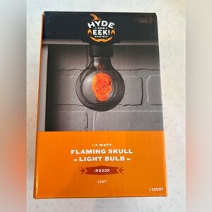 Flaming Skull Light Bulb